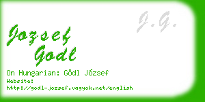 jozsef godl business card